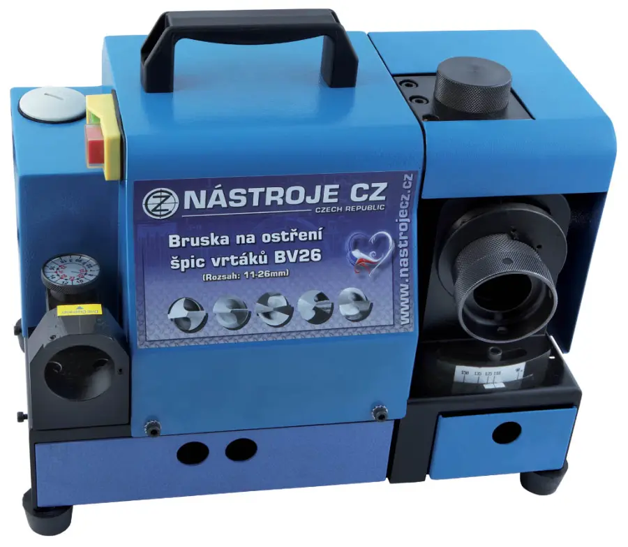 Bruska na vrtáky BV26 rozsah 11-26mm, 230V, 0,5A, 90W + Bruska na vrtáky BV13 rozsah 2-13mm, 230V, 0,25A, 45W